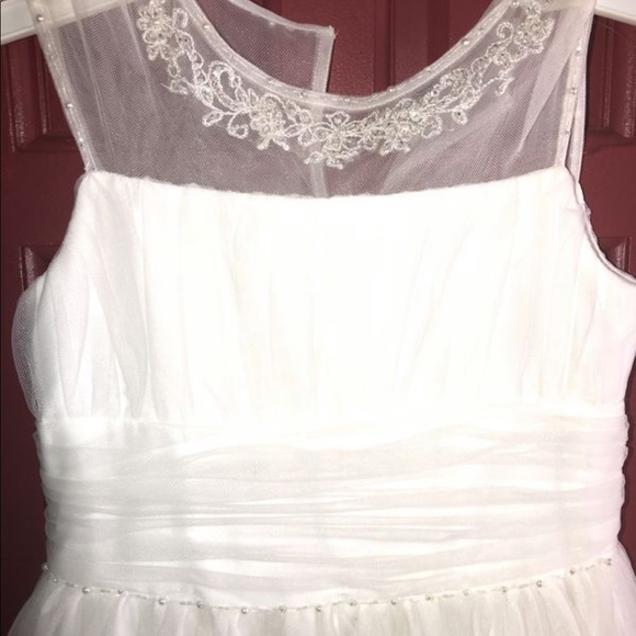 Alfred Angelo Junior Girls White Dress - Picture 2 of 4